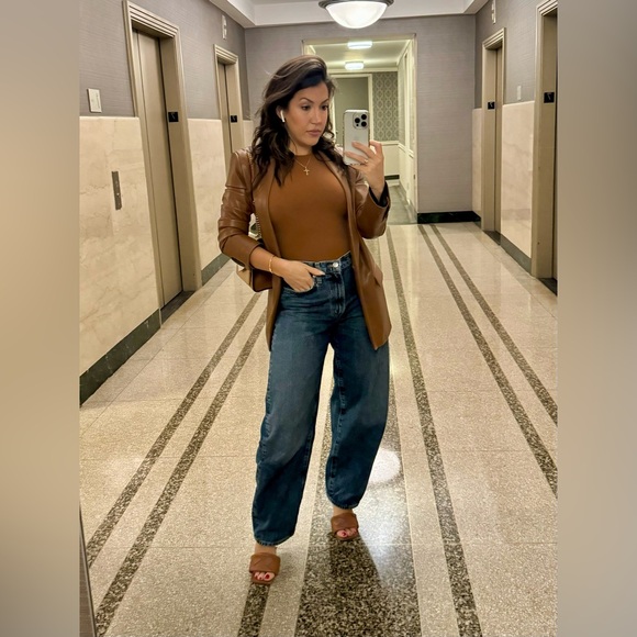 Agolde Women's High Rise Jeans - Blue - Picture 9 of 9